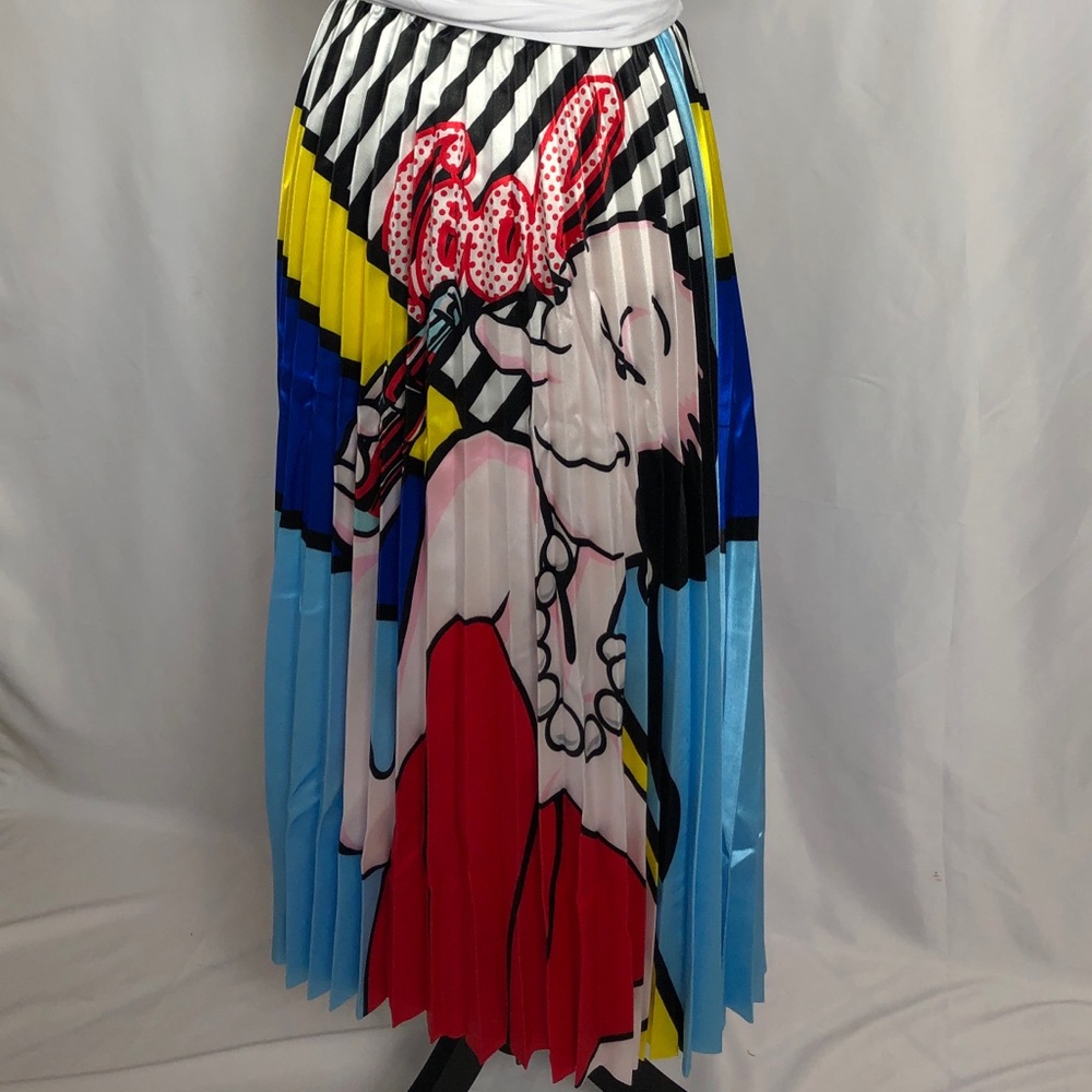 Colorful/Fun A-Line Skirt (Olive Oyl) NWOT